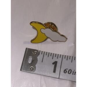 Mystical Spiritual Moon Cloud Pin Brooch